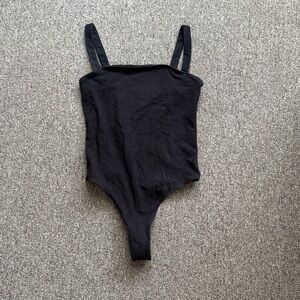 Black Sleeveless Bodysuit